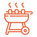Pictogramme du service des logements : barbecue