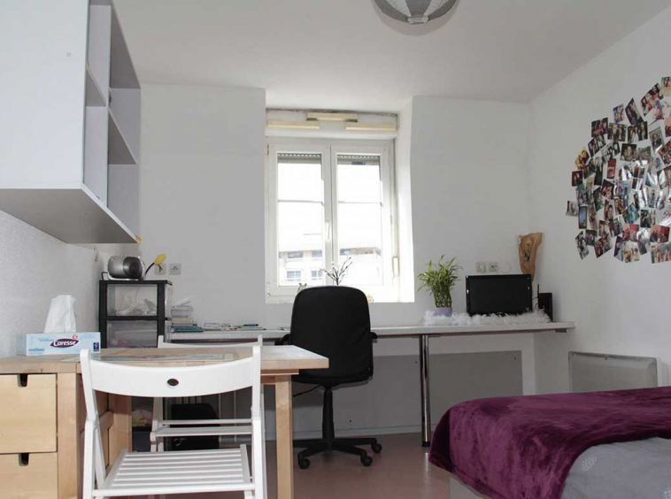 Studio logements étudiants à Mulhouse Résidence Camille Saint-Saëns