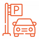 Pictogramme du service des logements : parking payant