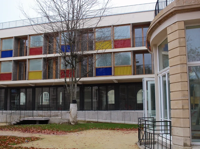 Espace extérieur logements étudiants à Nancy Résidence étudiante Le GEC