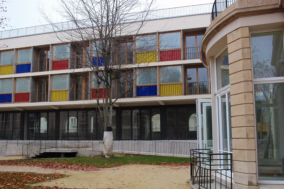 Espace extérieur logements étudiants à Nancy Résidence étudiante Le GEC