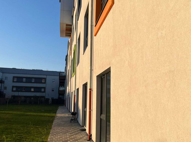 Espaces extérieurs logements étudiants à Thionville Résidence étudiante Beauregard