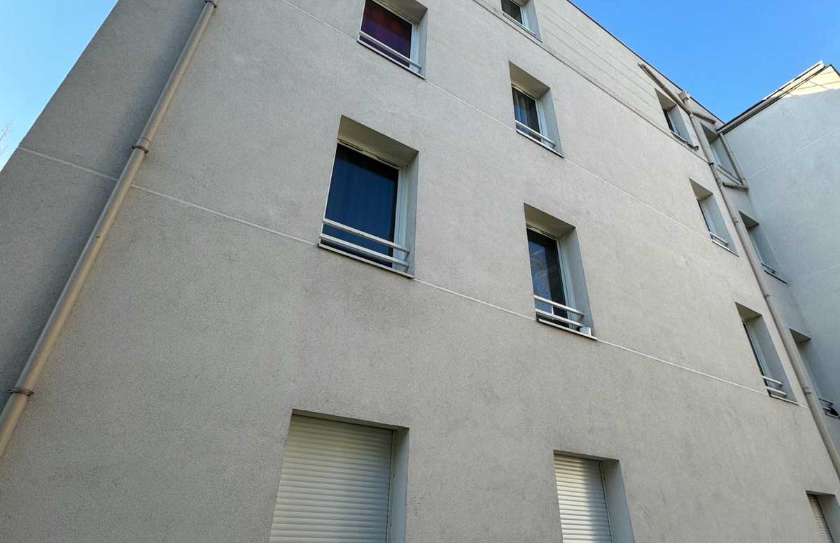 Façade logements étudiants à Saint-Denis Résidence étudiante Les Marronniers