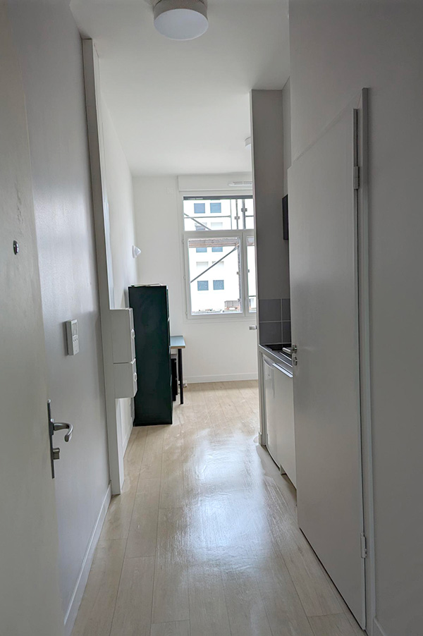 Résidence étudiante Les Grands Moulins Bât B couloir