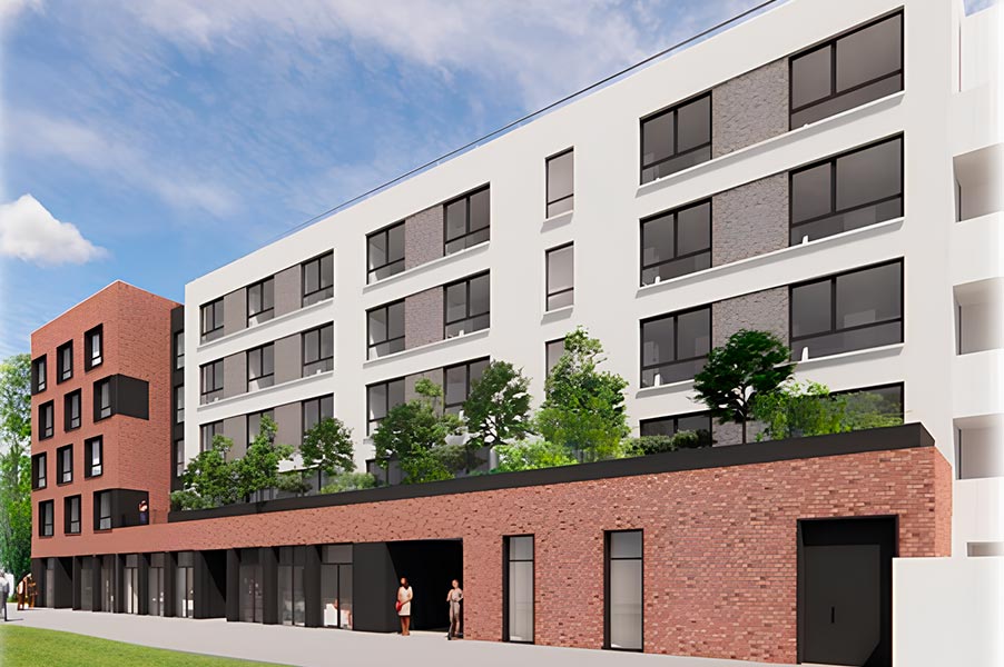 Résidence étudiante Les Grands Moulins Bât B facade