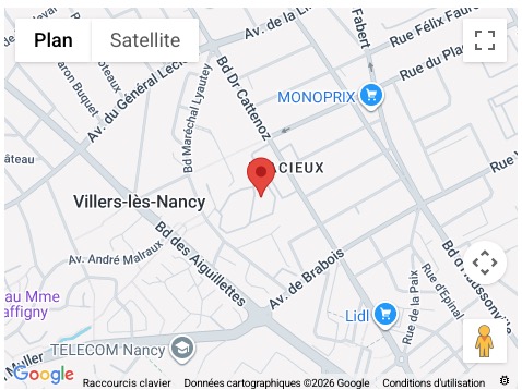 NANCY Carte résidence LES ALIX mobile