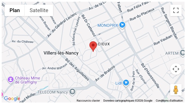 NANCY Carte résidence LES ALIX tablette