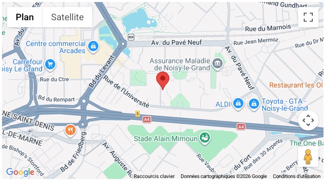 NOISY-LE-GRAND Carte résidence NOISY-LE-GRAND tablette