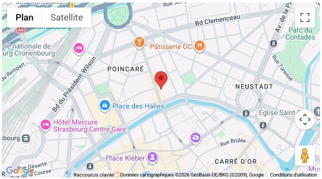 STRASBOURG Carte residence LE FAUBOURG tablette